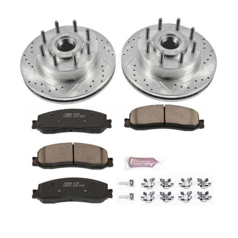Power Stop K6550 2012 fits Ford F-350 Super Duty Front Z23 Evolution Brake Kit