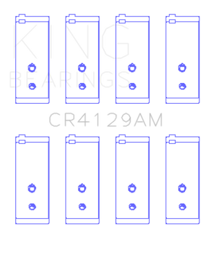 King CR4129AM fits Toyota 18R/21R (Size Standard) Connecting Rod Bearing Set
