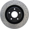 Stoptech 127.62085R Power Slot 05-07 fits Cadillac XLR / 06-09 Chevy Corvette Front Right Drilled & Slotted Rotors