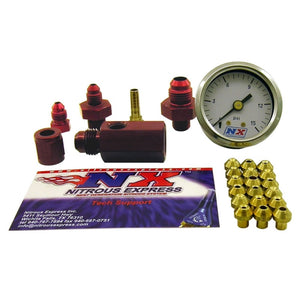 Nitrous Express 15519 Master Flo-Check (Checks Flowing Fuel Pressures Gauge Incl