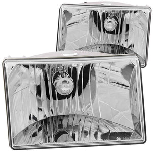 ANZO 111066 1993-1998 fits Jeep Grand Cherokee Crystal Headlights Chrome