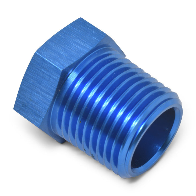 Russell 661590 Performance 1/2in Male to 1/4in Female Pipe Bushing Reducer (Blue)