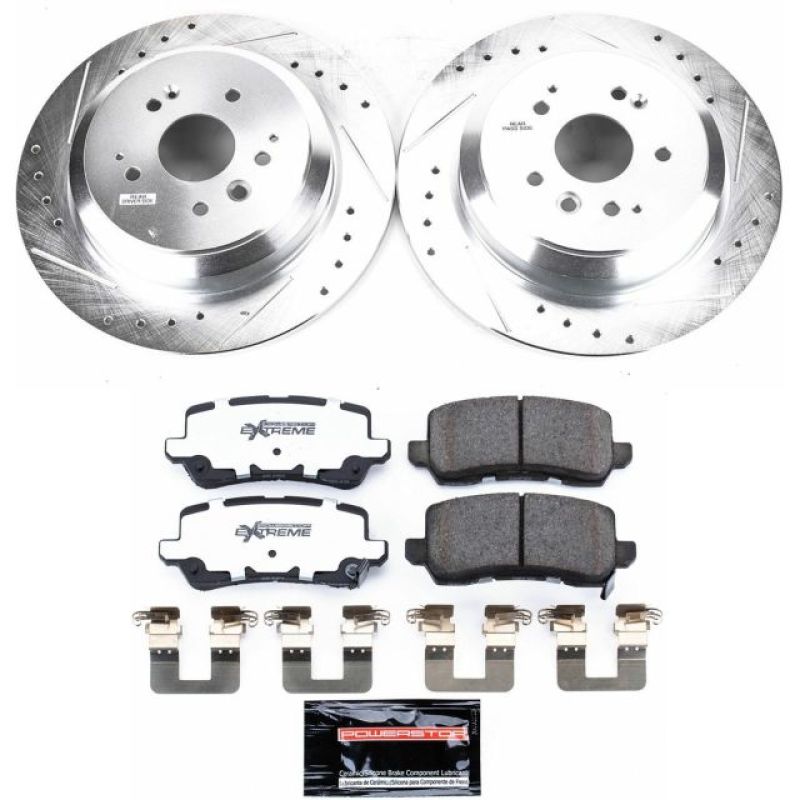 PowerStop K7901-26 17-19 fits Acura MDX Rear Z26 Street Warrior Brake Kit