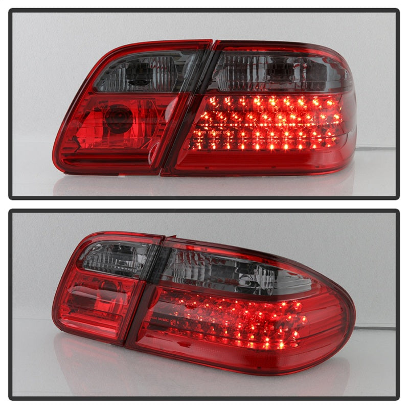 5020659 Xtune fits Mercedes Benz W210 E-Class LED Tail Lights Red Smoke ALT-CL