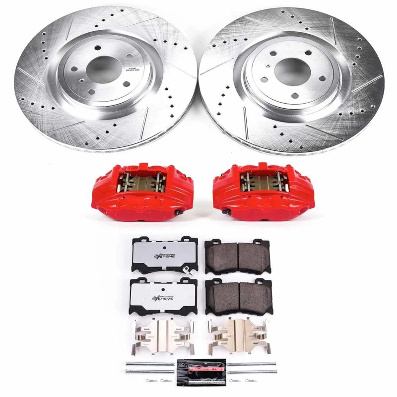 Power Stop KC2915A-26 09-19 fits Nissan 370Z Front Z26 Street Kit w/Cals