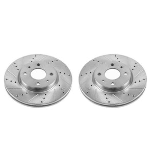 PowerStop fits Fiat 12-18 500 Front Evolution Drilled & Slotted Rotors - Pair