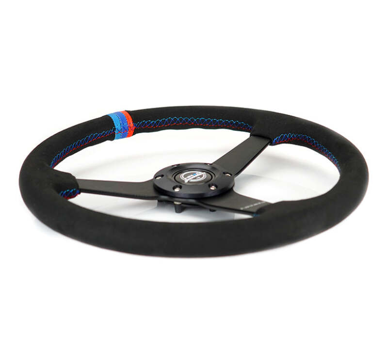 NRG RST-037MB-SA-M3 RST-037MB-SA-M3 Sport Wheel 3 Solid Spokes - 1.5in Deep -