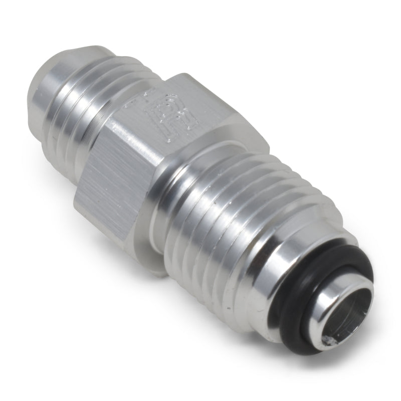 Russell 648040 Performance -6 AN (male to 11/16in-18 O-ring seal) Power Steering Adapter. Clear anodized