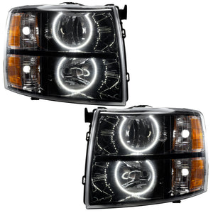 ORACLE Lighting 7105-001 Oracle 07-13 fits Chevrolet Silverado SMD HL - Blk - Round Style - White