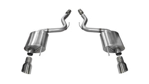 CORSA Performance 14329 Corsa 2015-2017 fits Ford Mustang GT 5.0 3in Axle Back Exhaust Polish Dual Tips (Touring)