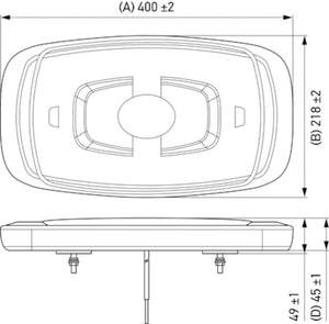 Hella LA014565111 L/Bar fits Mini 16In Led (Mv Fxd Amber)