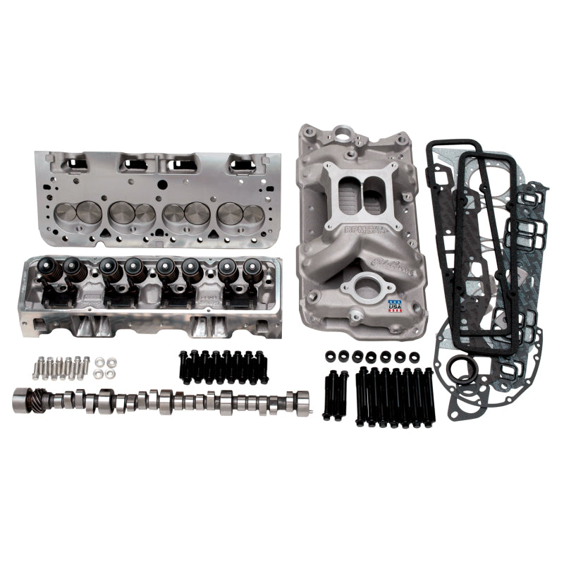 Edelbrock 2099 435Hp Total Power Package Top-End Kit for Use On 1955 And Later SB-fits Chevy
