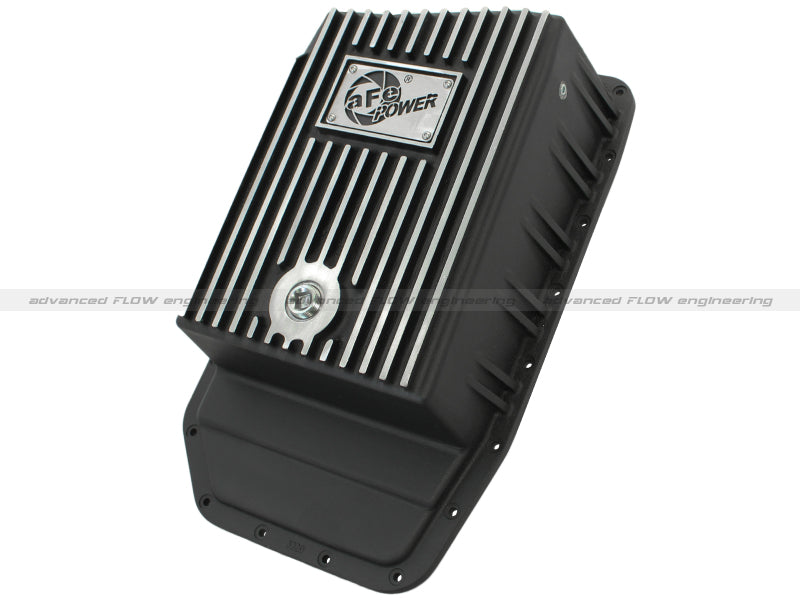 AFE 46-70172 Transmission Pan Black Machined 09-14 fits Ford 6R80 F-150 Trucks