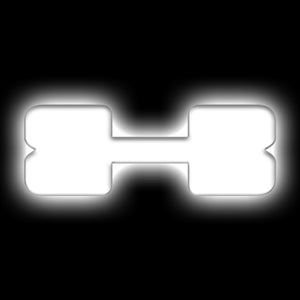 ORACLE Lighting 3140-X-001 Universal Illuminated LED Letter Badges - Matte Wht Surface Finish - X