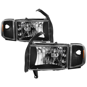 xTune 9040061 fits Dodge Ram 1500 94-01 OEM Style Headlights w/ Corner Lamps -
