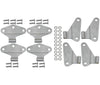 Kentrol 40581 fits Jeep 07-18 Wrangler JK Body Door Hinge Set 8 Pieces 4 Door Bare Grey