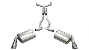 CORSA Performance 14952 Corsa 2010-2015 fits Chevrolet Camaro Coupe SS 6.2L V8 Auto Polished Sport Cat-Back + XO Exhaust