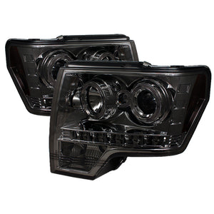 SPYDER 5010254 fits Ford F150 Projector Headlight Halogen Model LED Halo LED smk