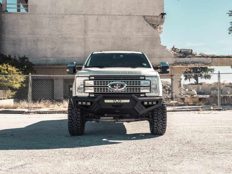 Road Armor 6172XFPRB fits Ford 17-20 F-250 SPARTAN Front Bumper Bolt-On Pre-Runner Guard - Tex Blk