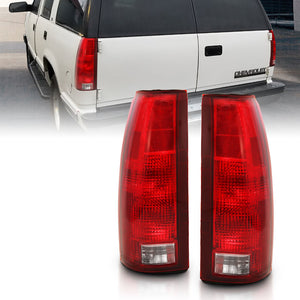 ANZO 311300 1988-1999 fits Chevy C1500 Taillight Red/Clear Lens w/ Circuit Board(OE Replacement)