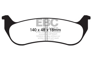 EBC UD998 05-07 fits Chrysler Pacifica 3.5 Ultimax2 Rear Brake Pads