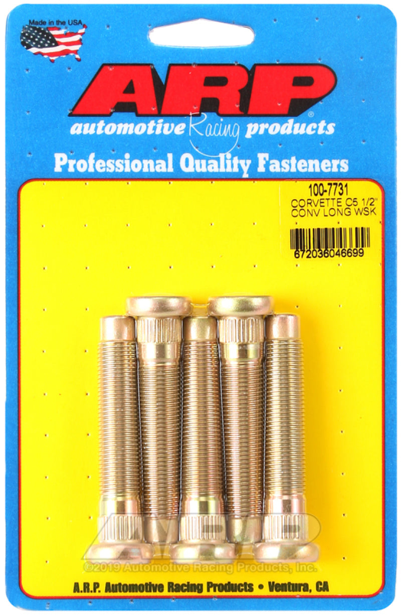 ARP 100-7731 fits Chevrolet Corvette C5 Long 1/2in Wheel Stud Kit