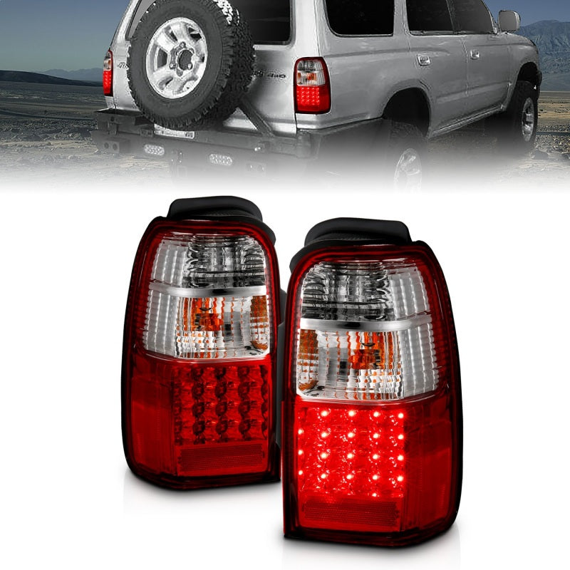 ANZO 311070 2002 fits Toyota 01-20 4 Runner LED Taillights Red/Clear