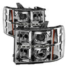 9032288 Xtune fits GMC 07-13 Sierra 1500/2500/3500 Projector Headlights LED Ha