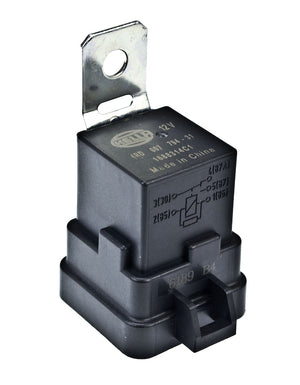 Hella LA007794311 12V 20/40 Amp SPDT RES Relay with Weatherproof Bracket - Singl