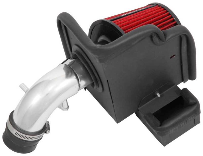 Spectre 9054 08-16 fits Ford Fiesta 1.6L Air Intake Kit - Polished w/Red Filter