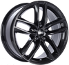 BBS SX0403CB SX 17x7.5 5x120 ET49 Crystal Black Wheel -72.5mm