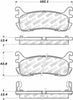 Stoptech 305.0636 97-03 Ford Escort Street Select Rear Brake Pads