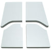 DEI  50142 fits Jeep 11-18 Wrangler JK 2-Door Boom Mat Headliner - 4 Piece - Whi