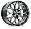 Vossen HF2-0M02 HF-2 20x8.5 / 5x112 / ET40 / Flat Face / 66.56 - Brushed Gloss Black Wheel