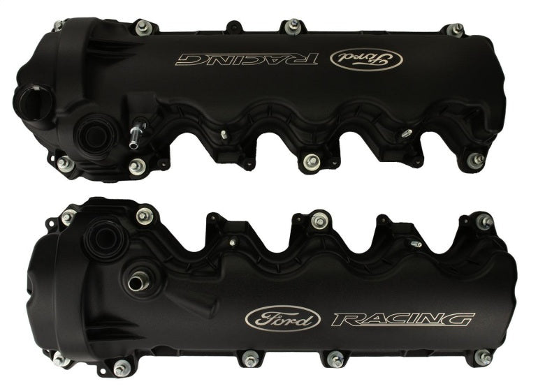 fits Ford Racing M-6582-FR3VBLK Black fits Ford Racing Coated 3-Valve Cam Covers