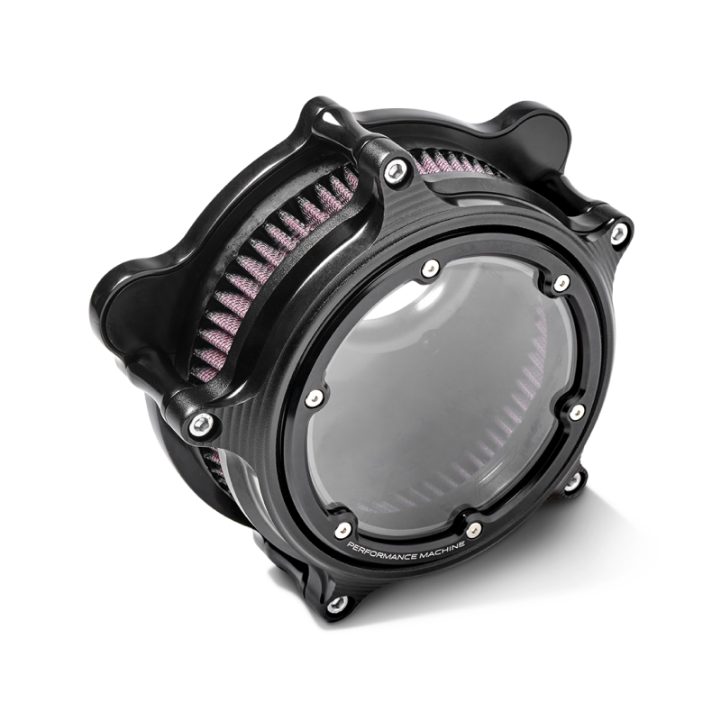 Performance 0206-2156-SMB Machine Vision Air Cleaner (W/ Bezel) - Black Ops