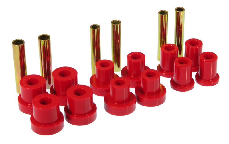 Prothane 7-1015 fits GM Front Spring & Shackle Bushings - Red