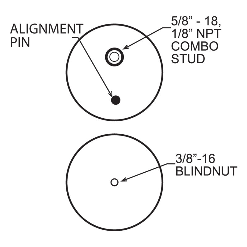 Firestone 6766 Ride-Rite Replacement Bellow 268C 5/8CF 1/2PIN BN (W217606766)