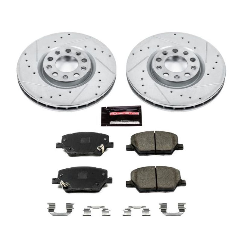 PowerStop K7299 fits Fiat 16-18 500X Front Z23 Evolution Sport Brake Kit