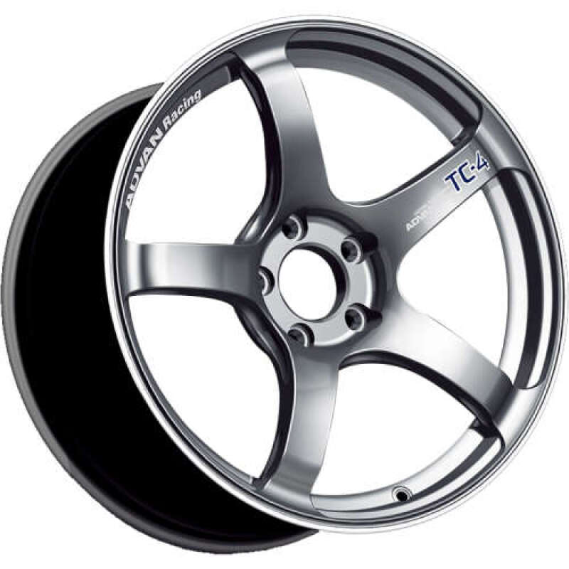 Advan YAD8J38WSBK TC4 18x9.5 / +38 Offset / 5x120 / 72.5mm Bore / Black Chrome