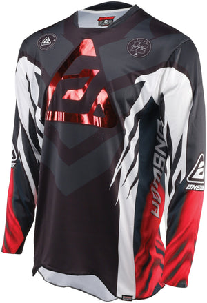 Answer 442650 25 Elite Xotic Jersey Crimson/Black Youth - XS