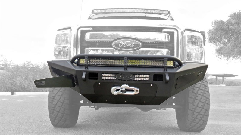 Addictive Desert Designs F067455030103 fits Ford 11-16 F-250 Super Duty HoneyBadger Front Bumper w/ Storage Box