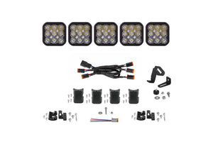 Diode Dynamics DD7208 SS5 Sport Universal CrossLink 5-Pod Lightbar - White Driving