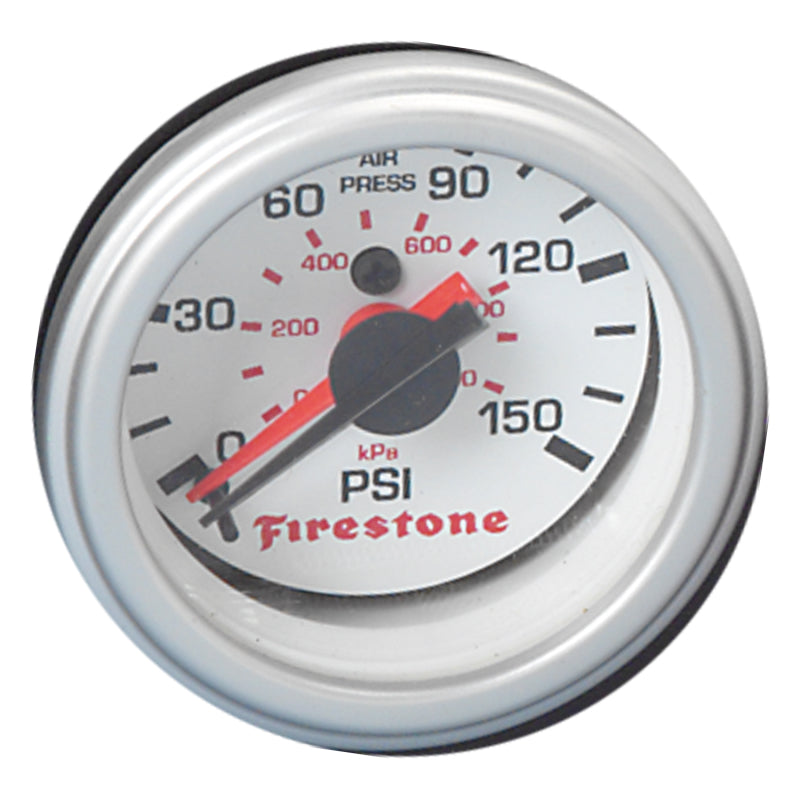 Firestone 9201 Replacement Pressure Gauge - White Face Dual GA Only (For PN 2241 / 2260) (WR17609201)