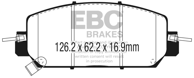 EBC DP23084 2017+ fits Honda Clarity Fuel Cell Greenstuff Front Brake Pads