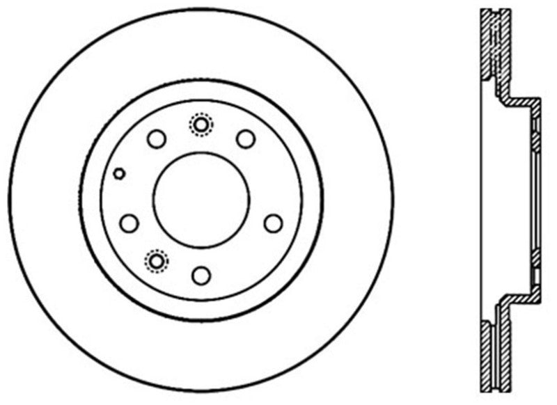 Stoptech 120.45075CRY 06-15 Mazda Miata MX-5 Front Premium Cryostop Brake Rotor