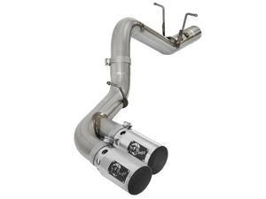 AFE 49-44089-P y Series 4in 409-SS DPF-Back Exhaust w/ Dual Polished Tips 2017