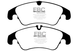 EBC DP31986C 09-11 fits Audi A4 2.0 Turbo Redstuff Front Brake Pads