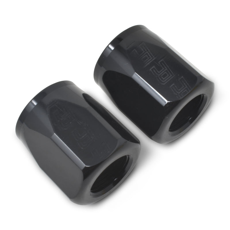 Russell 615543 Performance 2-Piece -10 AN Full Flow Swivel Hose End Sockets (Qty 2) - Polished and Black