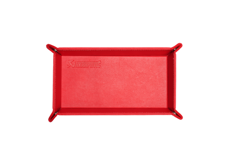 Akrapovic 801734 Leather Desk Valet - Red